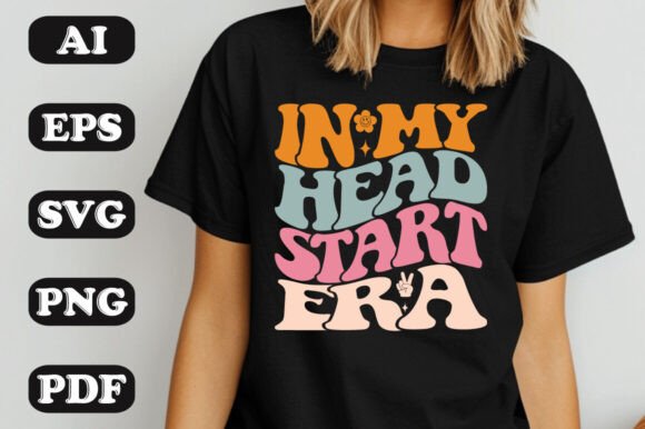 Download In My Head Start Era Groovy Retro Wavy T - Groovy retro wavy Collection