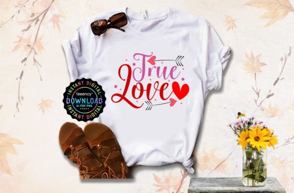 Download True Love Valentine Day T-shirt  Design - Premium Resources