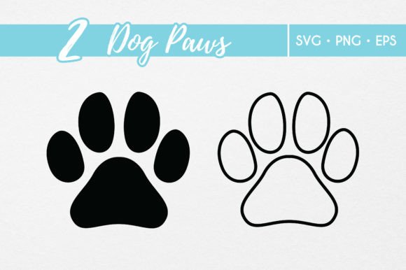 Download Dog Paws Svg Vector Outline Cricut Files - Cut files Collection