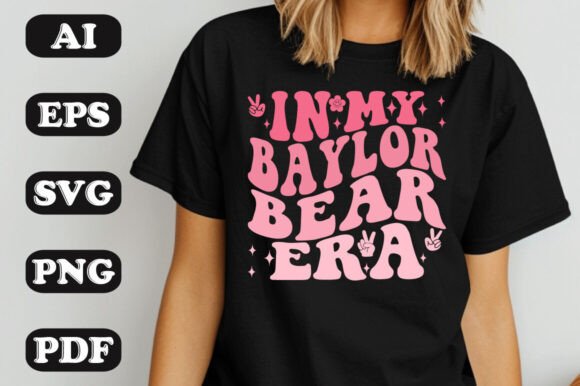Download In My Baylor Bear Era Groovy Retro Wavy - Groovy retro wavy Collection