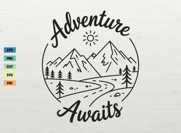 Download Adventure Awaits Outdoor SVG Hiking SVG - Outdoor svg Collection